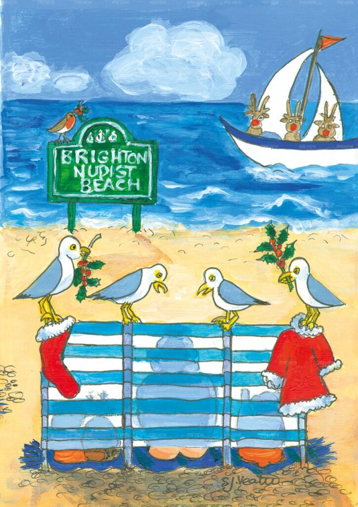 The Three Bares (the Nudist Beach), Digital Card Download