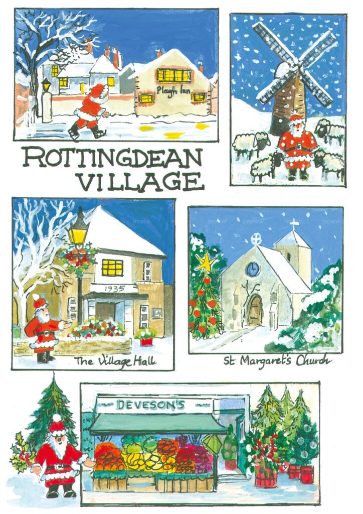 Rottingdean Village, Digital Card Download